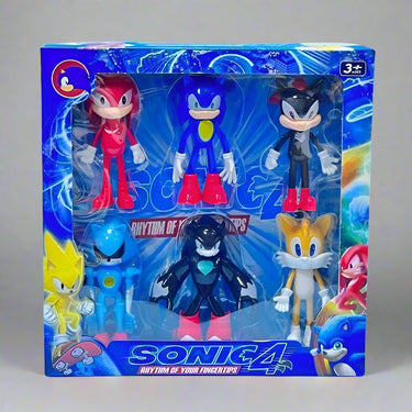 SONIC THE HEDGEHOG ACTION FIGURE - 6 PCS